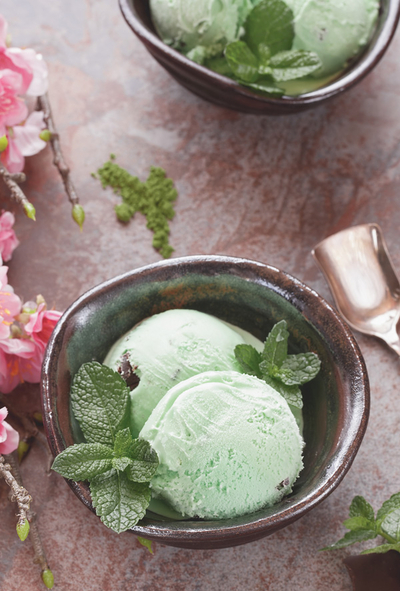 Peppermint ice cream