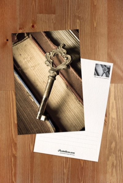 Key and old books