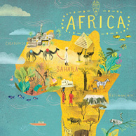 Africa and Antarctica